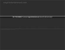 Tablet Screenshot of magicentertainment.com